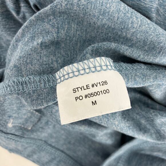 Vuori Men's Strato Tech Tee in Blue Heather - Picture 5 of 5